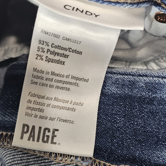 PAIGE Light Blue Cropped Jeans - Picture 9 of 12